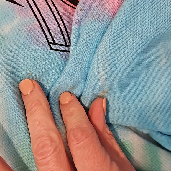 AC/DC Crop Tie Dye Hoodie - Official Merch - Picture 13 of 14